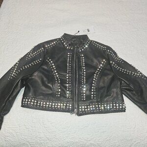 EMBELLISHED MOTO Jacket xl